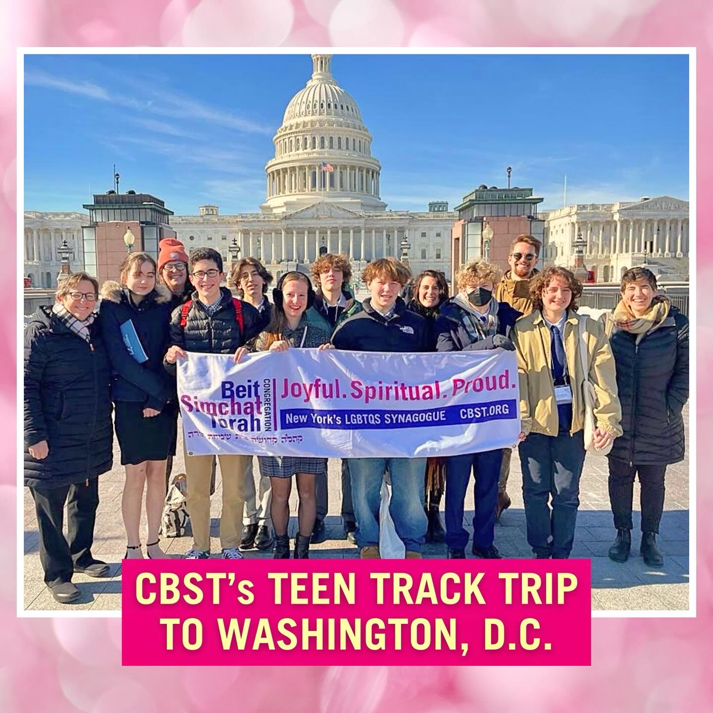 CBST Teen Track's Trip to Washington, D.C. Congregation Beit Simchat